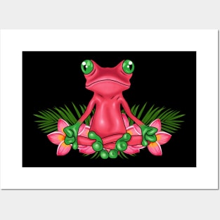 Tropical Frog Meditating Posters and Art
